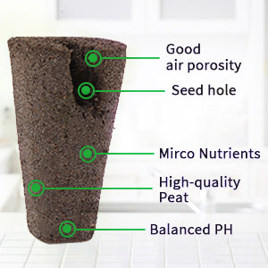 Grow Sponges, Seed Starter Pods Root Growth Sponges Eco-Friendly PH Balanced Square Sponges Replacement Compatible with QYO, LYKO, iDOO IG201Hydroponic Growing System, 50 Pack